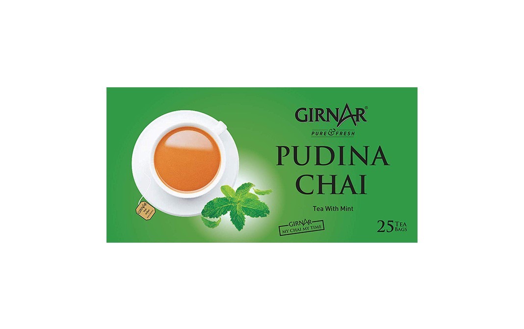 Girnar Pudina Chai (Tea with Mint)   Box  25 pcs